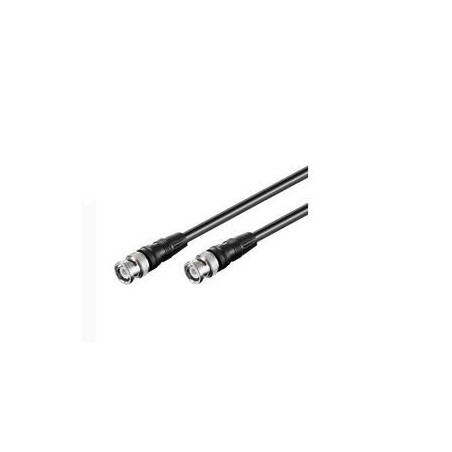 MicroConnect BNC Cable RG59 3M Black - High-Quality 3 Meter Coaxial Cable, Part No. 50424